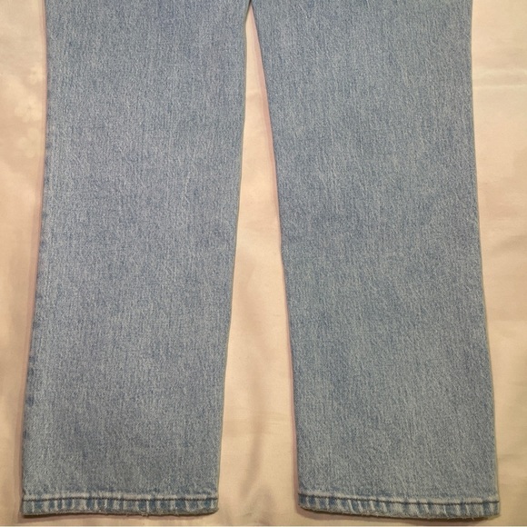 Madewell- The Curvy Perfect Vintage Jean Size 30 Light Merle Wash 90s Straight - Picture 7 of 10